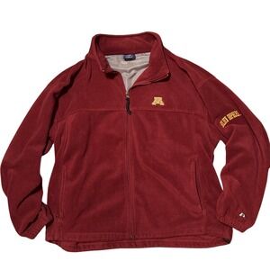 Proplayer Minnesota Golden Gophers Fleece Jacket Mens XL Maroon Full Zip
